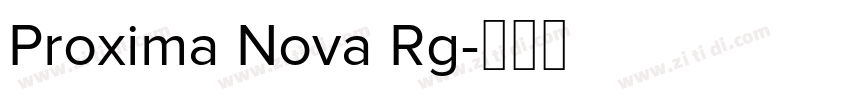 Proxima Nova Rg字体转换